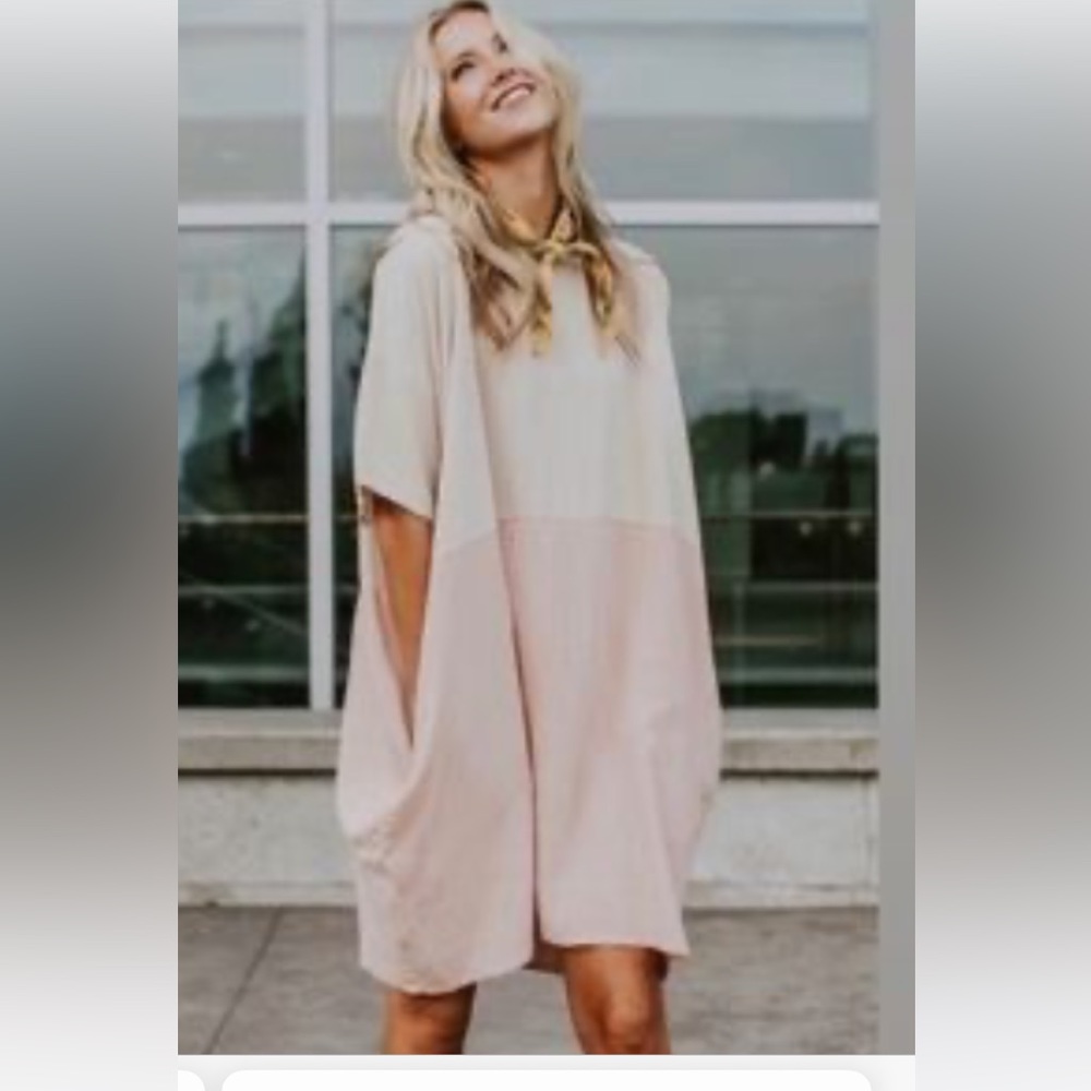 ROOLEE color block shift dress